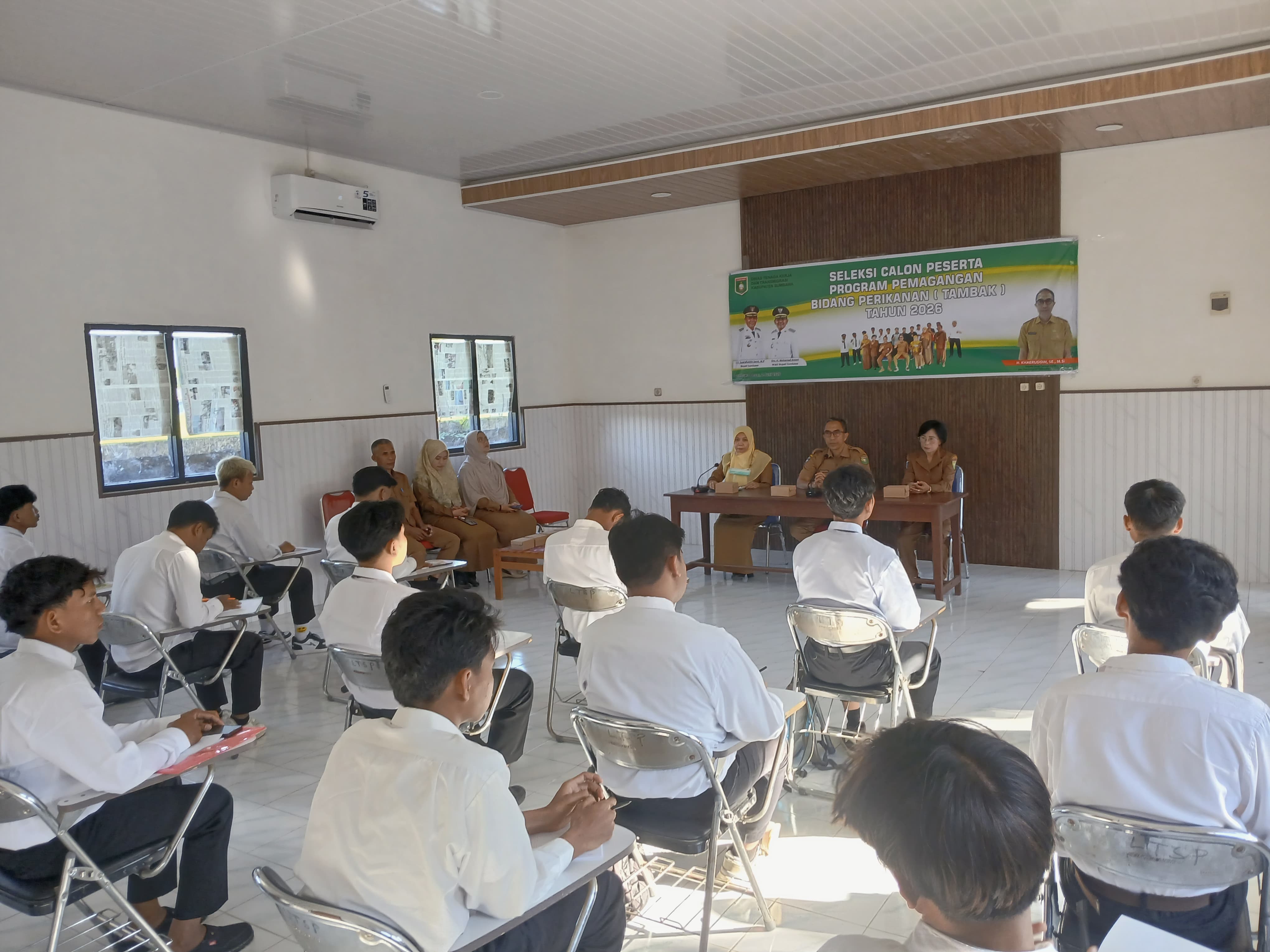  acara pembukaan calon peserta seleksi program magang tambak Udang tahun 2026