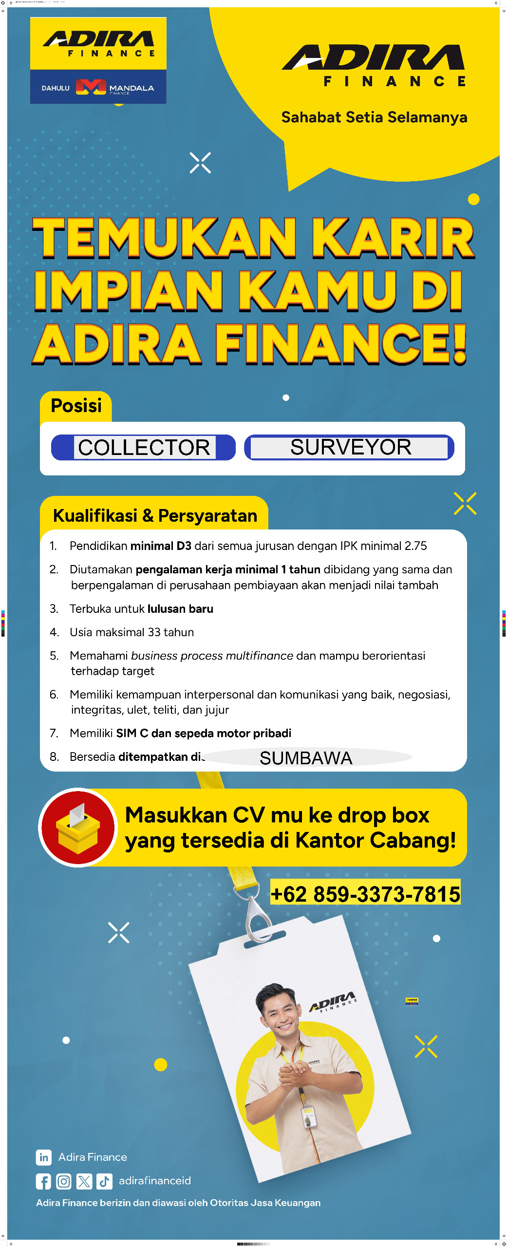 Lowongan Collector dan Surveyor