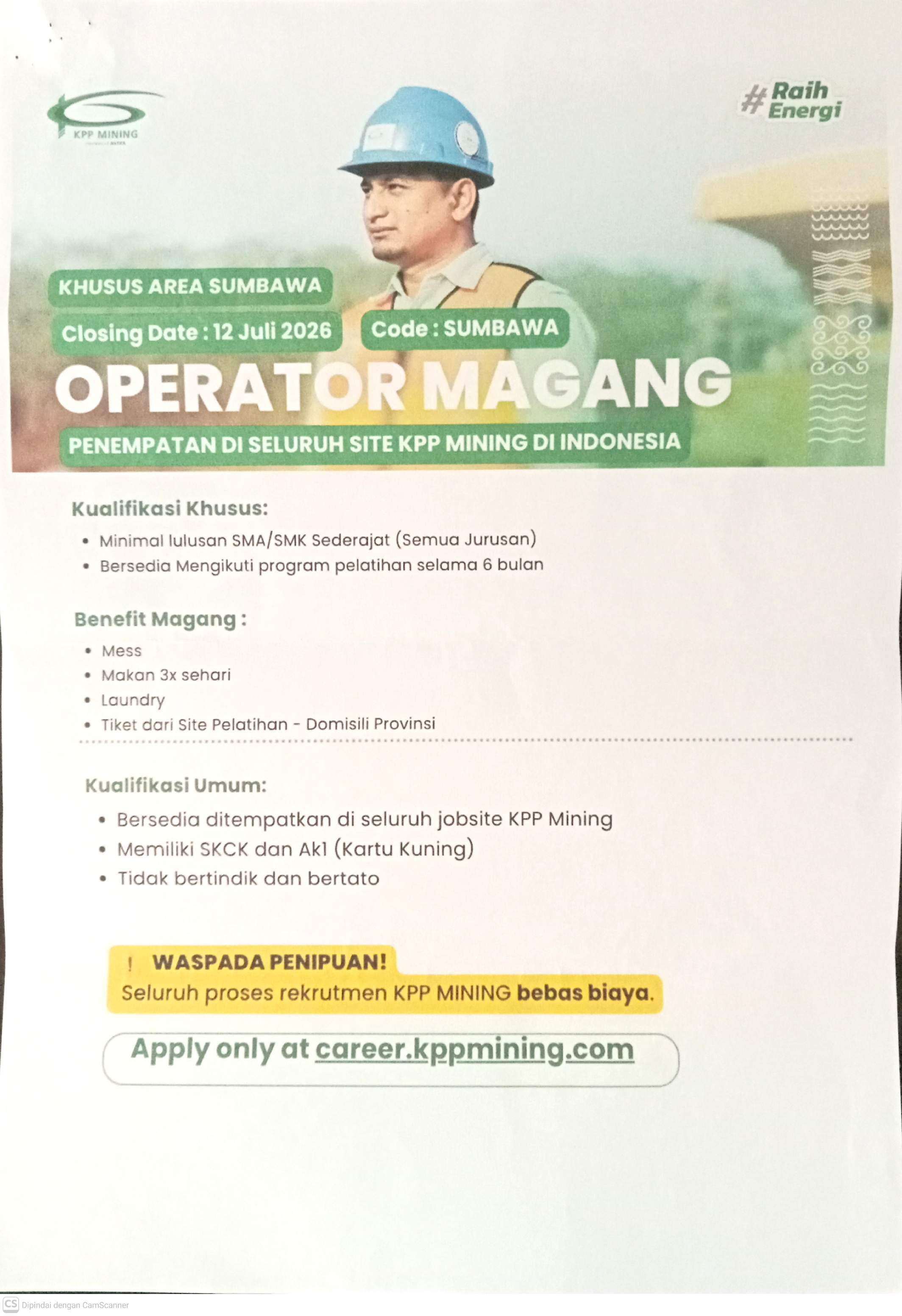 Rekrutmen Program Magang